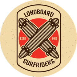 Long Board Skateboarding Sticker