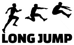 Long Jump Sequence With Lettering Sticker
