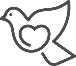 Love Dove Logo Sticker