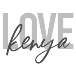 Love Kenya Beautiful Lettering Sticker