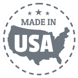 Made In USA Country Dash Circle Sticker