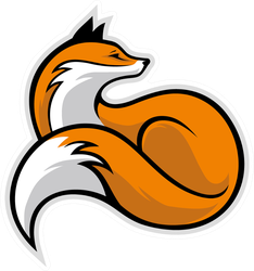 Majestic Fox Mascot Sticker
