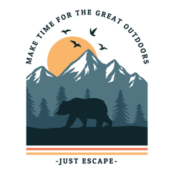 Make Time For The Great Outdoors Sticker