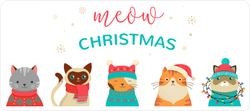 Meow Christmas Cats Sticker