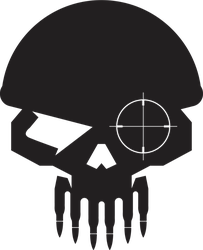 Military Skull Sniper Sticker