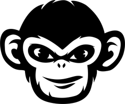 Monkey Sports Mascot Sticker