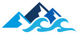 Mountain Ocean Sticker