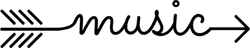 Music Arrow Sticker