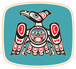 Native American Style Eagle Sticker