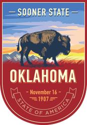 Oklahoma Banner Sticker