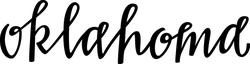 Oklahoma Text Sticker