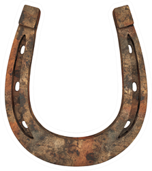 Old Rusty Horseshoe Sticker