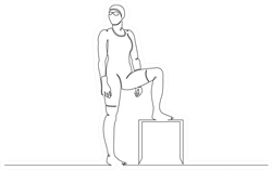One Continuous Single Drawn Line Art Doodle Swimmer Sticker