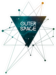 Outer Space Scientific Design Sticker