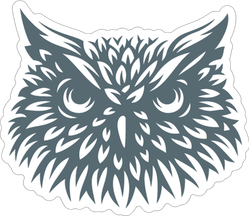 Owl Head Sticker