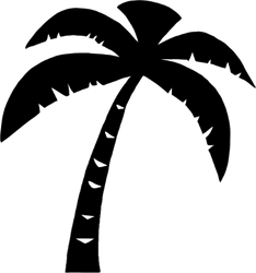 Palm Tree Silhouette Sticker