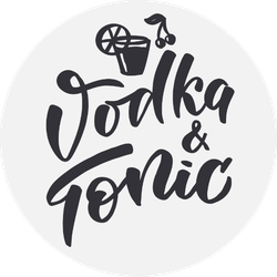 Party "vodka Tonic" Sticker