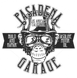 Pasadena Garage Monkey Sticker