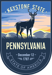Pennsylvania Banner Sticker