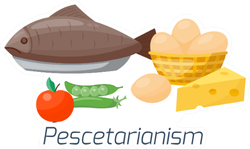 Pescetarianism Food Sticker