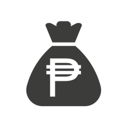 Philippine Peso Money Bag Icon Sticker