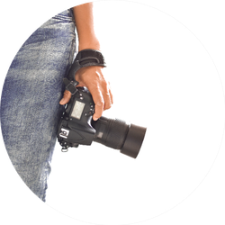 Photographer Stands Ready To Work Sticker