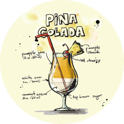 Pina Colada Sticker