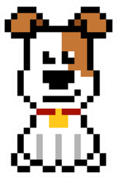 Pixel Art Dog Sticker