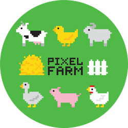 Pixel Art Farm Animals Chicken Sticker