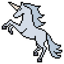 Pixel Art Unicorn Sticker
