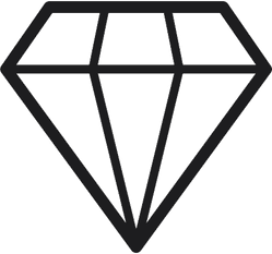 Pretty Diamond Vector Sticker