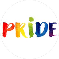 Pride Rainbow Watercolor Sticker