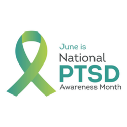 Ptsd Awareness Month Green Ribbon Sticker