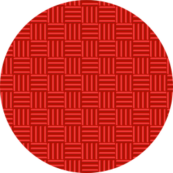 Red Rubber Kickball Dodgeball Line Pattern Sticker