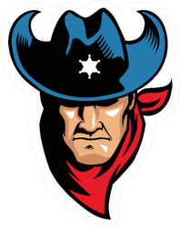 Red White and Blue Sheriff Cowboy Sticker