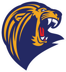 Roaring Lion Head Mascot Sticker