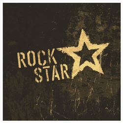 Rock Star Grunge Sticker