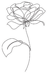 Rose Flower Icon Illustration Sticker