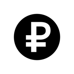 Ruble Currency Icon Sticker