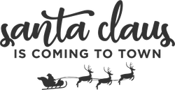 Santa Claus Is Coming To Town Sticker