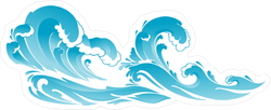 Seascape Ocean Wave Sticker