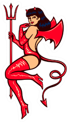 Watq4ul2umxzfm See more ideas about vintage playing cards, playing cards, cards. https www carstickers com products stickers evil and wicked stickers devil car stickers decals marketplace sexy vintage pinup she devil girl temptress sticker
