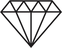 Simple Flat Diamond Sticker