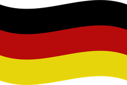Simple Waving Germany Flag Sticker