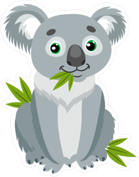 Sitting Koala Bear Sticker