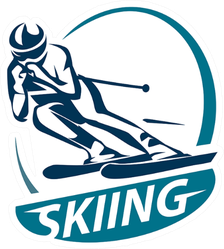 Ski Racing Sticker