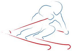 Skier Sticker
