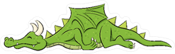 Sleeping Cartoon Dragon Sticker