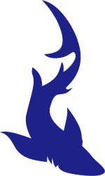 Slithering Shark Sticker