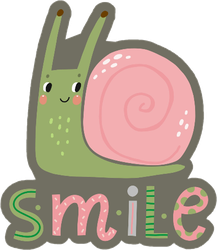 Smile Snail Sticker